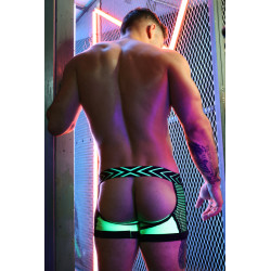 Breedwell Boxer Jock Dickmatized Noir-Vert neon